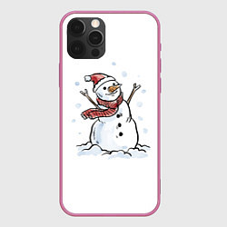 Чехол iPhone 12 Pro Снеговик