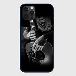 Чехол для iPhone 12 Pro Гитарист-рокер, цвет: 3D-черный