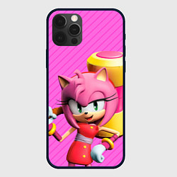 Чехол для iPhone 12 Pro Amy Rose, цвет: 3D-черный