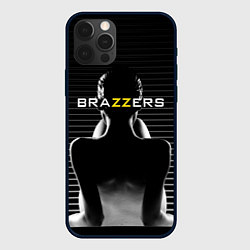 Чехол для iPhone 12 Pro Brazzers - контрсвет, цвет: 3D-черный