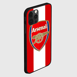 Чехол для iPhone 12 Pro Arsenal FC: Red line, цвет: 3D-черный — фото 2