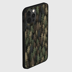 Чехол для iPhone 12 Pro Лесной камуфляж, цвет: 3D-черный — фото 2
