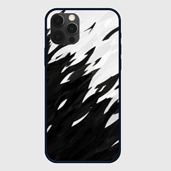 Чехол для iPhone 12 Pro Black & white, цвет: 3D-черный