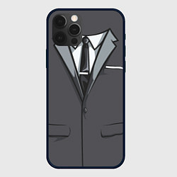 Чехол для iPhone 12 Pro Костюм, цвет: 3D-черный