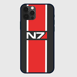 Чехол для iPhone 12 Pro Mass Effect: N7, цвет: 3D-черный