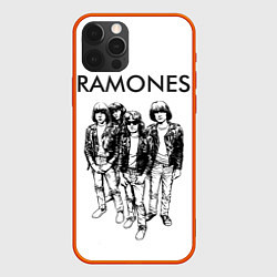 Чехол для iPhone 12 Pro Ramones Party, цвет: 3D-красный