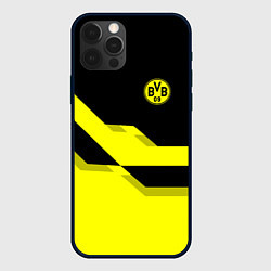 Чехол для iPhone 12 Pro BVB FC: Yellow style, цвет: 3D-черный