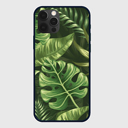 Чехол для iPhone 12 Pro Доисторический лес, цвет: 3D-черный