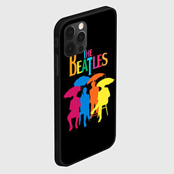 Чехол для iPhone 12 Pro The Beatles: Colour Rain, цвет: 3D-черный — фото 2