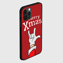 Чехол для iPhone 12 Pro Merry Xmas - Santas hand, цвет: 3D-черный — фото 2