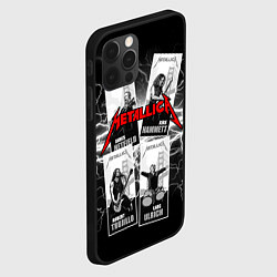 Чехол для iPhone 12 Pro Metallica Band, цвет: 3D-черный — фото 2
