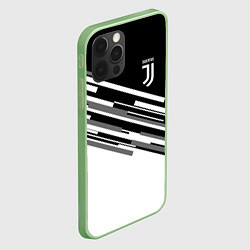 Чехол для iPhone 12 Pro FC Juventus: B&W Line, цвет: 3D-салатовый — фото 2