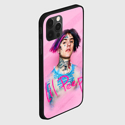 Чехол для iPhone 12 Pro Lil Peep: Pink Style, цвет: 3D-черный — фото 2