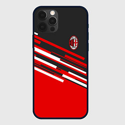 Чехол для iPhone 12 Pro АC Milan: R&G, цвет: 3D-черный