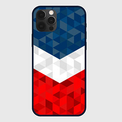 Чехол для iPhone 12 Pro Форма России, цвет: 3D-черный