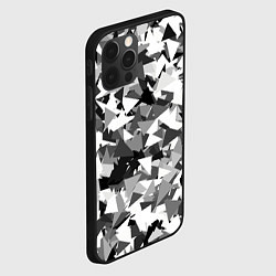 Чехол для iPhone 12 Pro Городской серый камуфляж, цвет: 3D-черный — фото 2