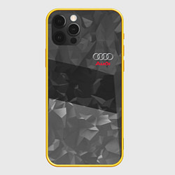 Чехол для iPhone 12 Pro AUDI SPORT, цвет: 3D-желтый