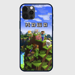 Чехол для iPhone 12 Pro Minecraft: Маша, цвет: 3D-черный