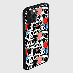 Чехол для iPhone 12 Pro Funny Pandas, цвет: 3D-черный — фото 2