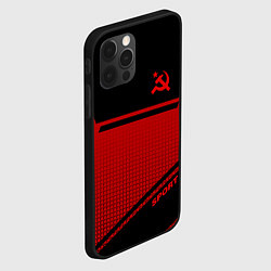 Чехол для iPhone 12 Pro USSR: Black Sport, цвет: 3D-черный — фото 2