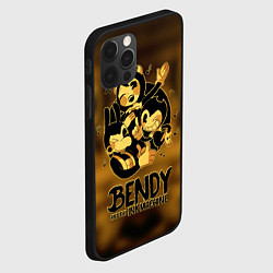 Чехол для iPhone 12 Pro Bendy and the ink machine, цвет: 3D-черный — фото 2