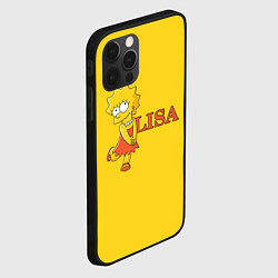 Чехол для iPhone 12 Pro Lisa Simpson, цвет: 3D-черный — фото 2