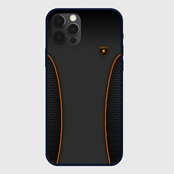 Чехол для iPhone 12 Pro Lamborghini Style, цвет: 3D-черный