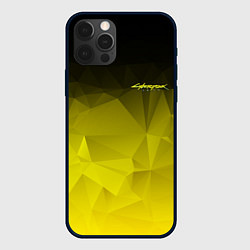 Чехол для iPhone 12 Pro Cyberpunk 2077: Yellow Poly, цвет: 3D-черный
