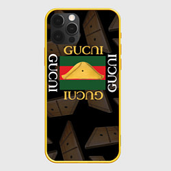 Чехол для iPhone 12 Pro Gusli Gusli, цвет: 3D-желтый