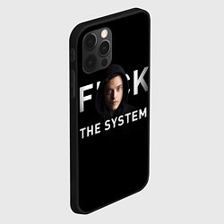 Чехол для iPhone 12 Pro F*ck The System: Mr Robot, цвет: 3D-черный — фото 2