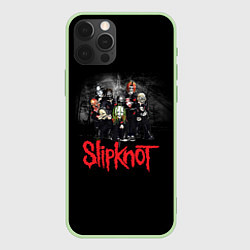 Чехол для iPhone 12 Pro Slipknot Band, цвет: 3D-салатовый