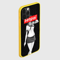 Чехол для iPhone 12 Pro Senpai: School Girl, цвет: 3D-желтый — фото 2