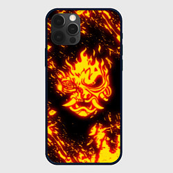 Чехол для iPhone 12 Pro Cyberpunk 2077: FIRE SAMURAI, цвет: 3D-черный