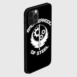 Чехол для iPhone 12 Pro Brothood of Steel, цвет: 3D-черный — фото 2