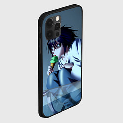 Чехол для iPhone 12 Pro L ест мороженое, цвет: 3D-черный — фото 2