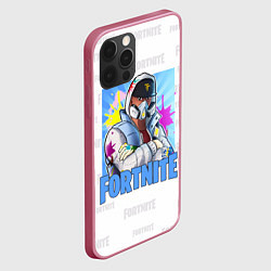 Чехол для iPhone 12 Pro Fortnite Street Art, цвет: 3D-малиновый — фото 2