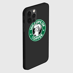 Чехол для iPhone 12 Pro 100 cups of coffee, цвет: 3D-черный — фото 2