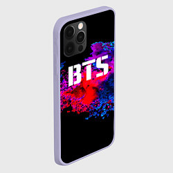 Чехол для iPhone 12 Pro BTS: Colors Explode, цвет: 3D-светло-сиреневый — фото 2