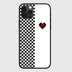 Чехол для iPhone 12 Pro ФРЕНДЗОНА: Шахматы, цвет: 3D-черный