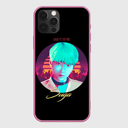 Чехол для iPhone 12 Pro BTS: Give it to me Suga, цвет: 3D-малиновый