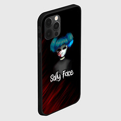 Чехол для iPhone 12 Pro Sally Face окровавленное лицо, цвет: 3D-черный — фото 2