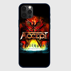 Чехол для iPhone 12 Pro Accept: Flame Eagle, цвет: 3D-черный