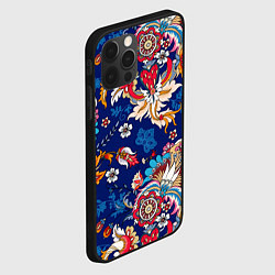 Чехол для iPhone 12 Pro Экзотический орнамент, цвет: 3D-черный — фото 2