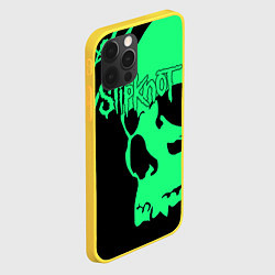 Чехол для iPhone 12 Pro Slipknot: Acid Skull, цвет: 3D-желтый — фото 2