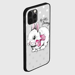 Чехол для iPhone 12 Pro Мой маленький зайчик, цвет: 3D-черный — фото 2