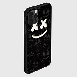 Чехол для iPhone 12 Pro Marshmello Cosmos pattern, цвет: 3D-черный — фото 2