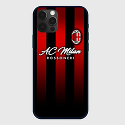 Чехол для iPhone 12 Pro AC Milan, цвет: 3D-черный