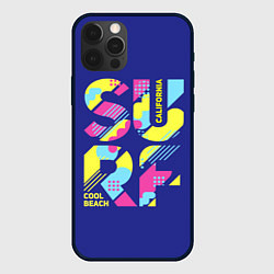 Чехол для iPhone 12 Pro Surf, California, цвет: 3D-черный