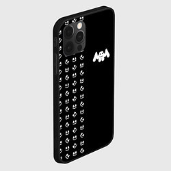 Чехол для iPhone 12 Pro Marshmello: Dark Style, цвет: 3D-черный — фото 2