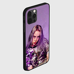 Чехол для iPhone 12 Pro Billie Eilish: Violet Fashion, цвет: 3D-черный — фото 2